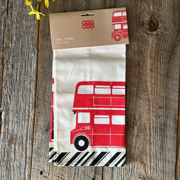 Canvas London Villages Tote Bag & London Red Bus Tea Towel - Picture 5 of 9